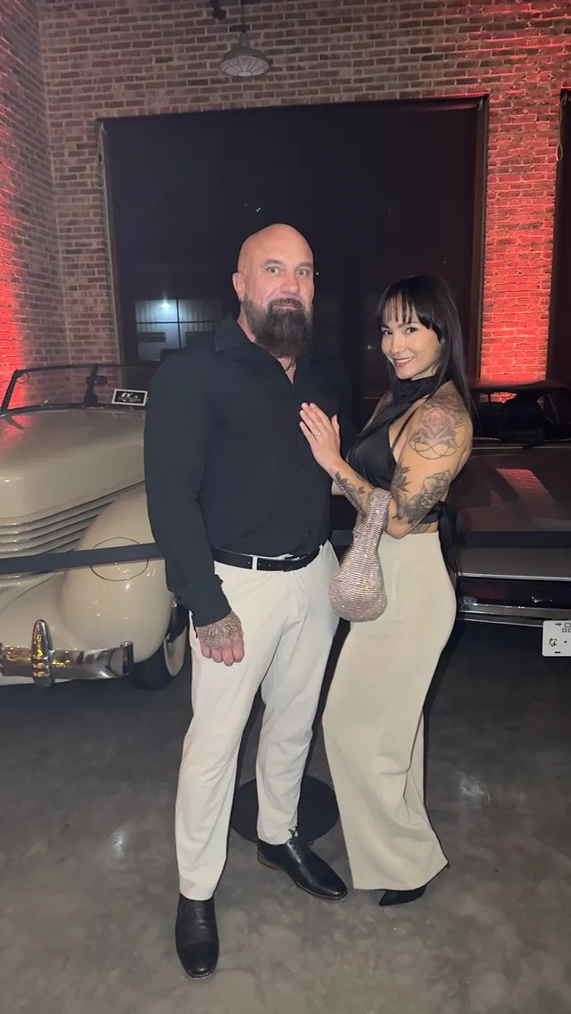 Shannon Cain and his wife dressed up for an evening out