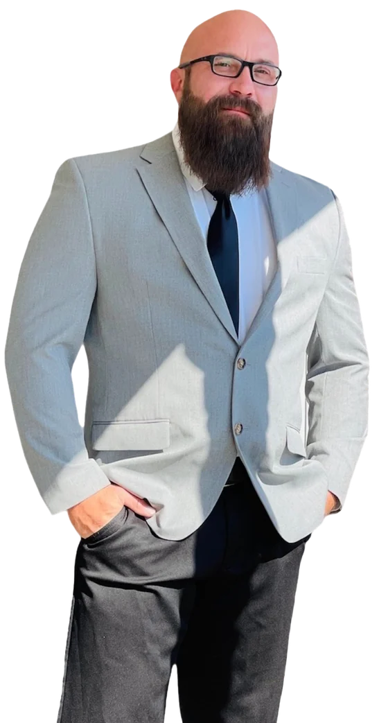 Shannon Cain in a gray suit